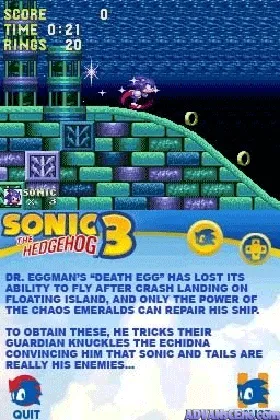 Sonic Classic Collection (USA) (En,Fr,Es) (NDSi Enhanced) screen shot game playing